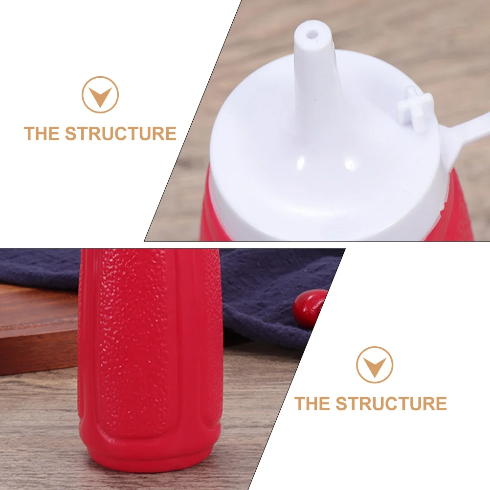 

Squeeze Sauce Bottle for Sauces Condiment Containers with Lids Plastic Ketchup Dispenser Salad Dressing Travel Squirt Bottles