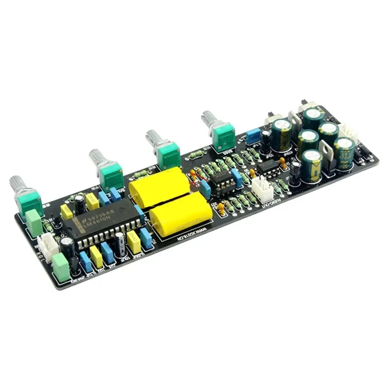 

Плата управления тембром LM4610 с 3D-звуком и равномерной громкостью, модуль стереофонического предусилителя Hi-Fi, AC 12В-0-12В