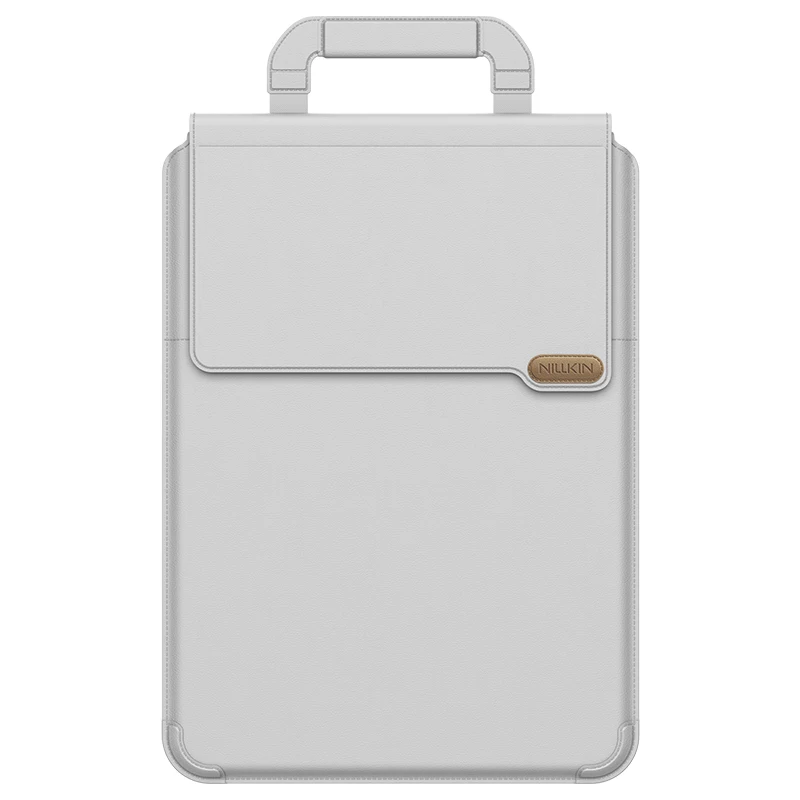 NILLKIN Draagbare Lederen Laptop Sleeve Case Tas voor Macbook Air 13 14 15 16 inch M4 M3 M2 Mac Book Pro Verstelbare Stand Cover