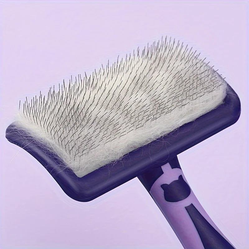 Hartley Pet Needle Comb Dog Hair Comb Compared to Teddy Bear Comb Manufacturer Pet Cat Purple Brush Hard Cat Comb Manufacturer view 3