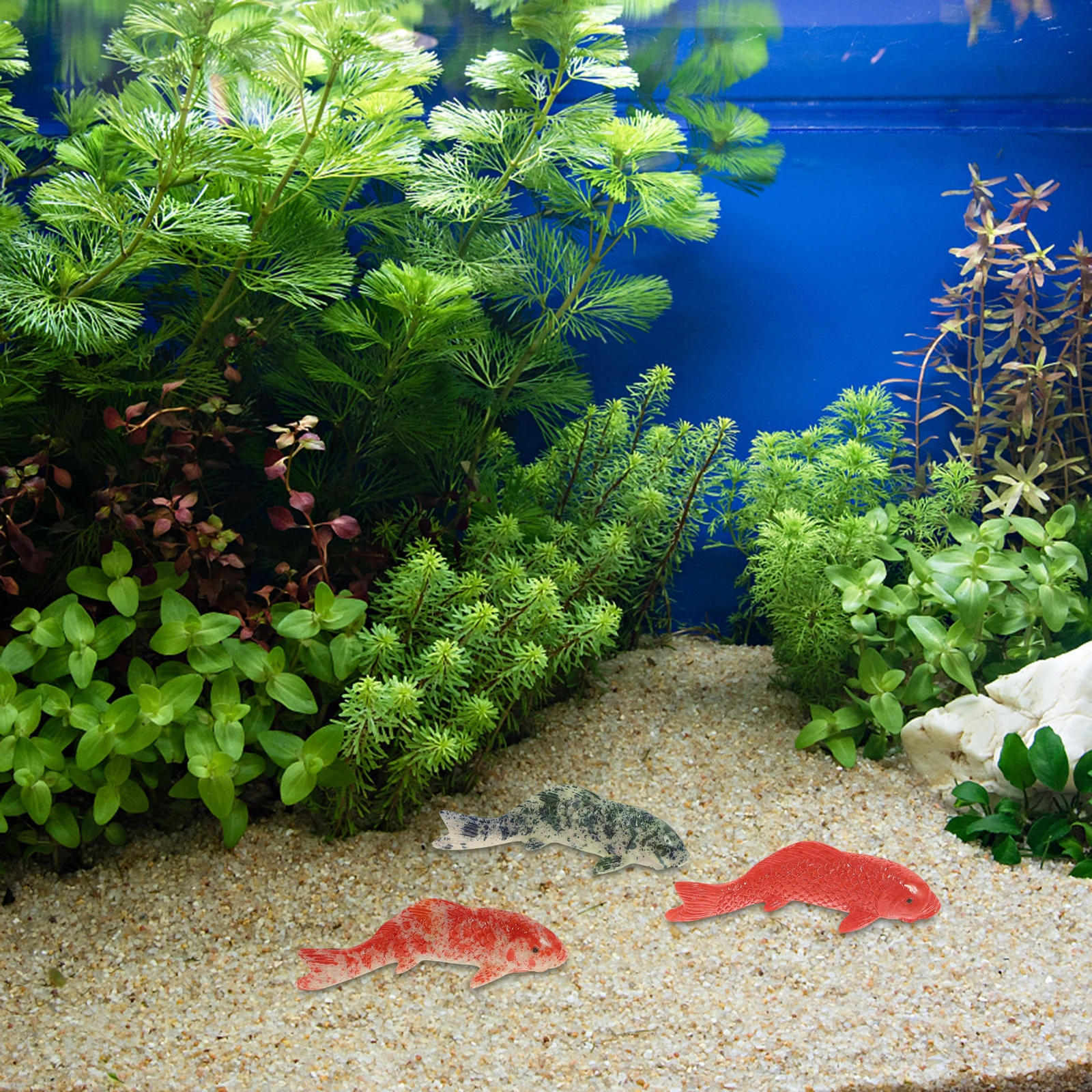 

20Pcs Household Aquarium Decor Resin Realistic Fake Fish for Fish Tank Glass Terrarium Ocean Atmosphere Pool Decoration