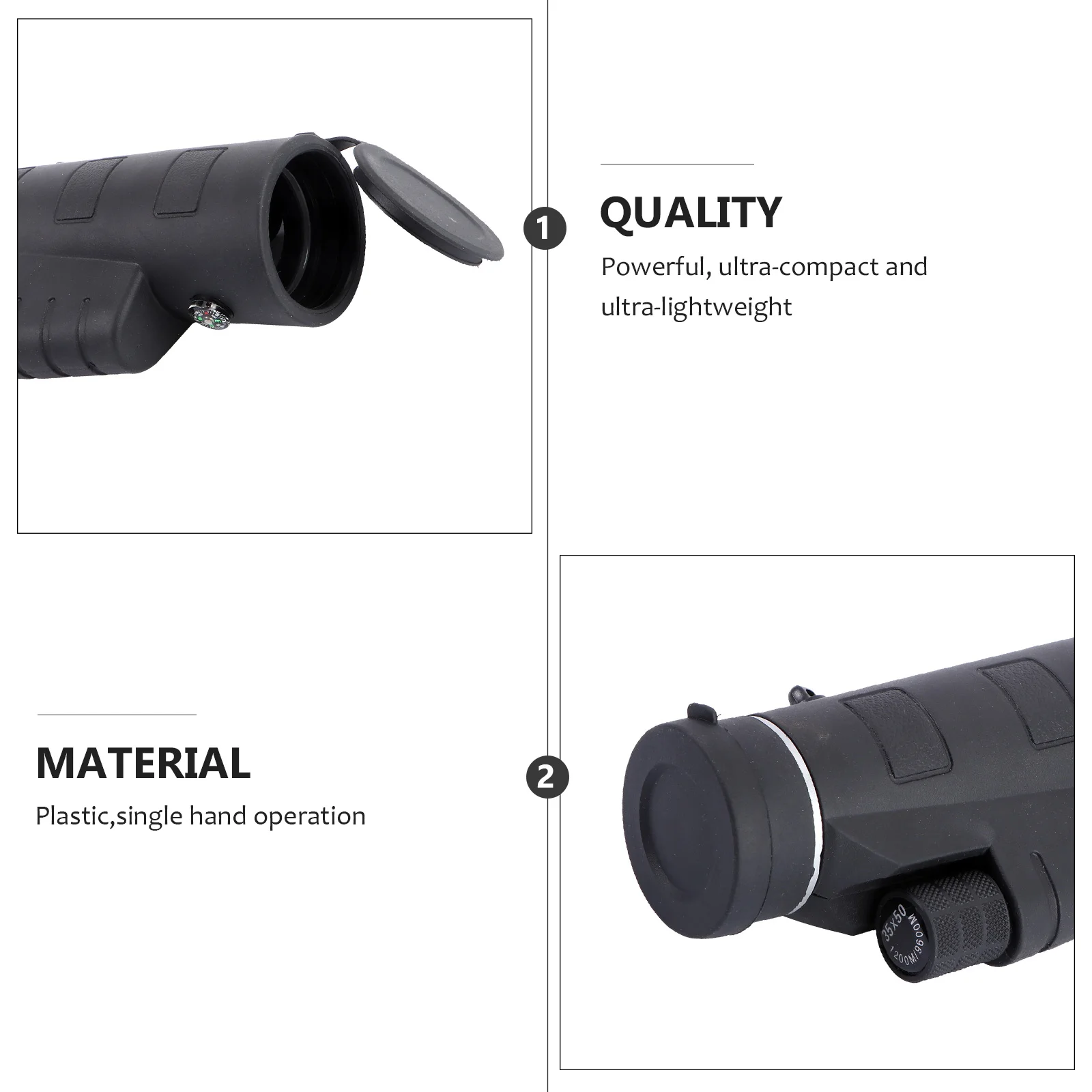 

35X50 Monocular Telescope For Outdoor Optical Telescope Single Hand Compact Lightweight Bright Clear View Long Distance Light
