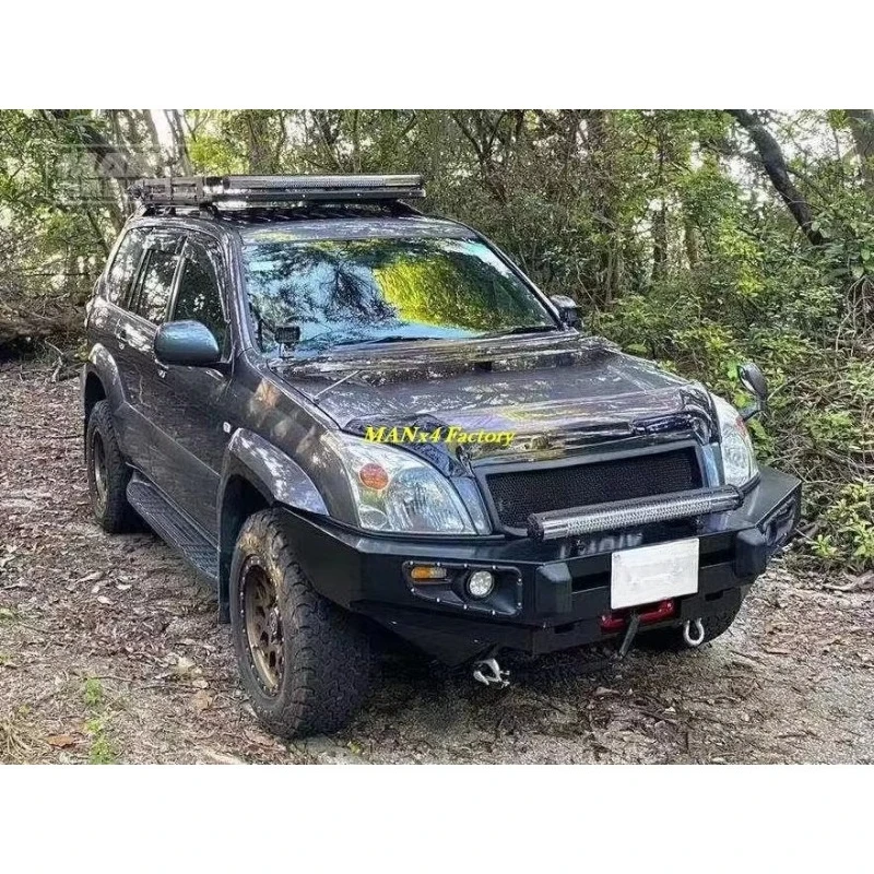 Manx4 Lc120 Front Bumper Steel Bull Bar For Prado Lc120 Gx470e