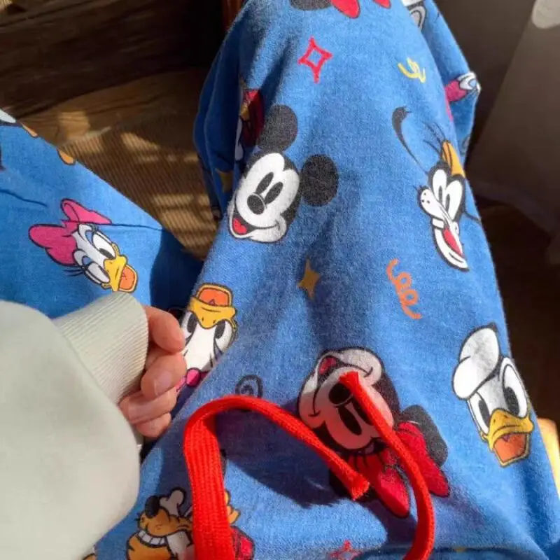 Dicke Damenhose, Cartoon-Anime, Kawaii, warme Damenkleidung, gemütlich, weich, Lounge, lässig, lange Hose, Studentenkomfort, tägliche Heimkleidung