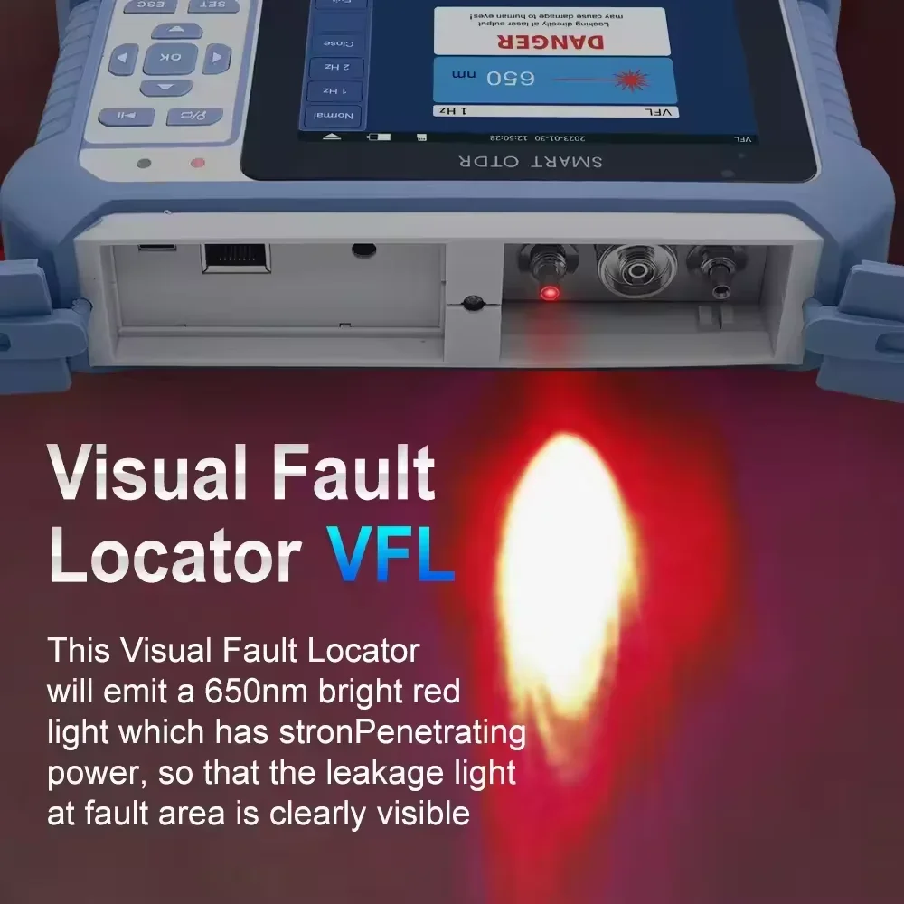 NK4000D 12 In 1 Multifunktions Optical Time Domain Reflektometer Fiber Optic FTTH Optical Fiber Tester handheld