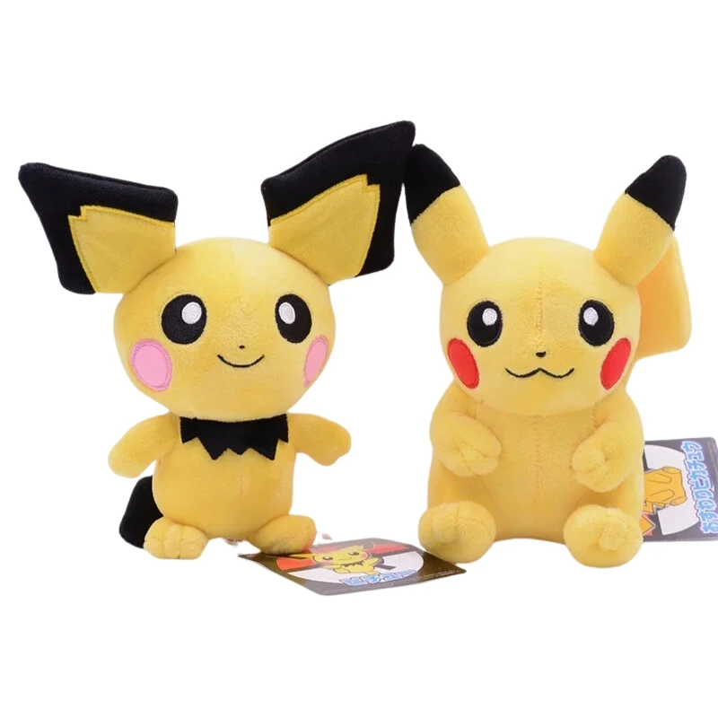 

Pokemon Pikachu Pichu Plush Toy Pocket Monster Stuffed Animal Dolls Cute Cartoon Anime Figure Plush Toy Dolls Kid Birthday Gift