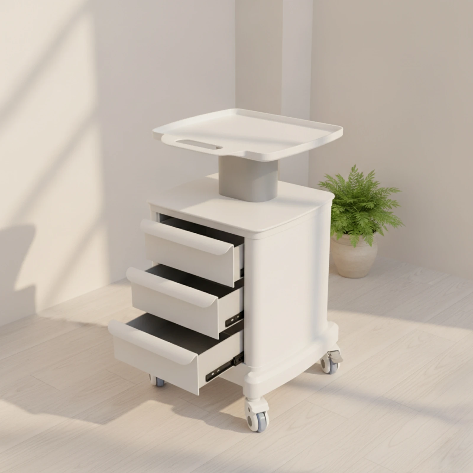 Salon Beauty Rolling Trolley Cart Allall-Inclusive Salon Cart with Drawers Beauty Trolley Stable Sturdy for Hair Stylists