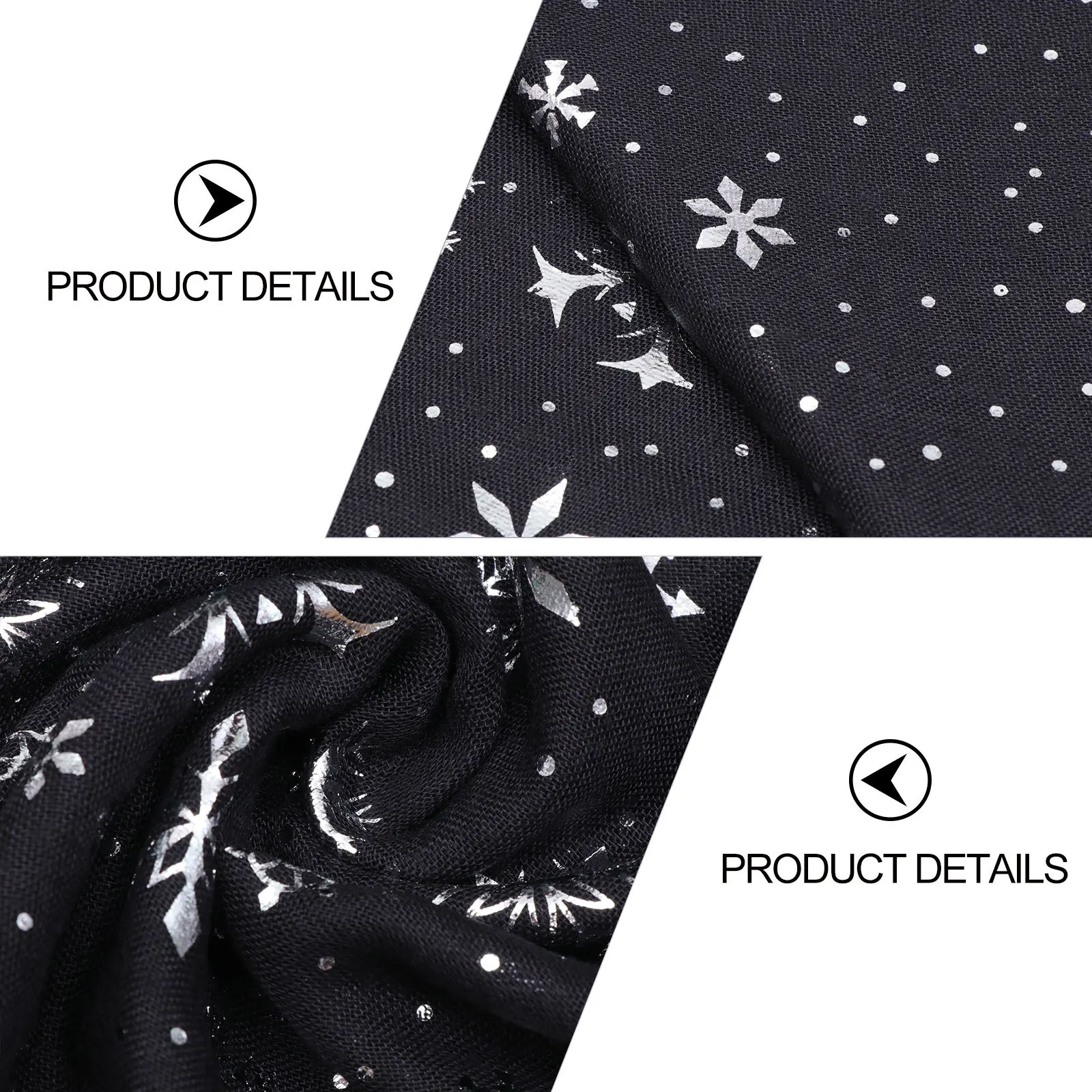 1pc Christmas Scarf Warm Lightweight Polyester Neck Wrap Holiday Gift for Women Red Pattern Fashion Accessory