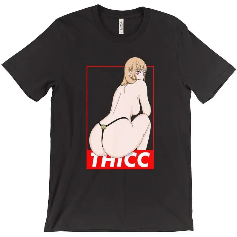 Anime Waifu Thicc Big Butt Ecchi, Sexy, Lewd, Fetish T-Shirts