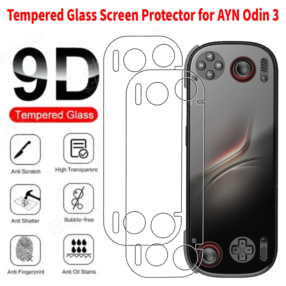 

1 шт. Защитная пленка из закаленного стекла 9H для игровой консоли AYN Odin 3, ультрапрозрачная, с защитой от царапин, для игровых аксессуаров Odin3