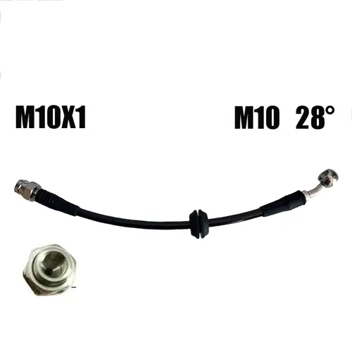 M10 10X1Automotive Hydraulic Brake Pipe Steel Wire Braided Brake Steel Throat Clutch Oil Pipe Inches Offroad Suspension Lift Kit - Image 19