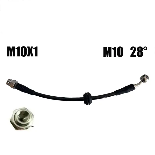 M10 10X1Automotive Hydraulic Brake Pipe Steel Wire Braided Brake Steel Throat Clutch Oil Pipe Inches Offroad Suspension Lift Kit - Image 19