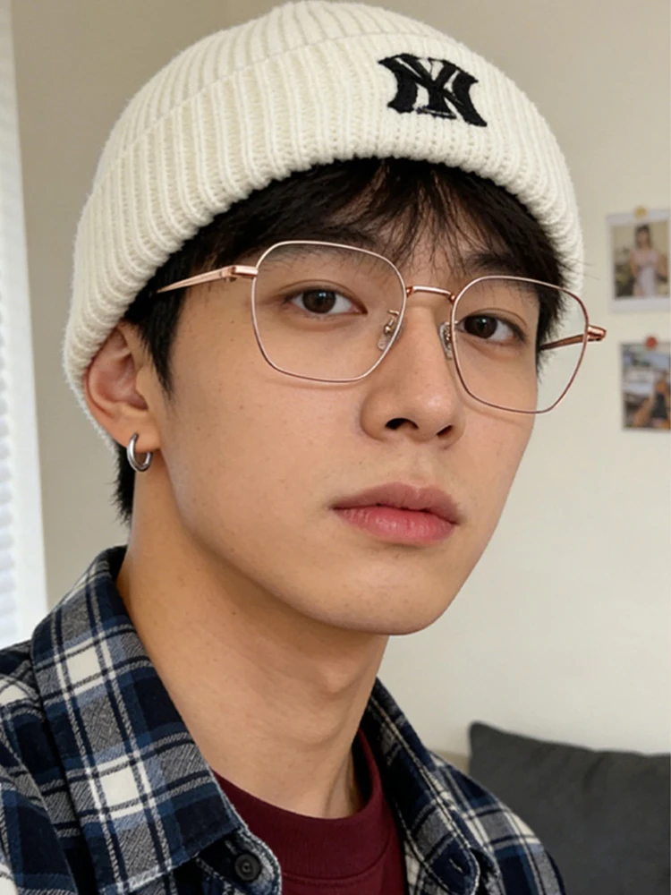 

Pure Titanium Square Eyeglasses Frame Men Ultralight Anti-Blue Light Optical Myopia Prescription Glasses Frame Business Style