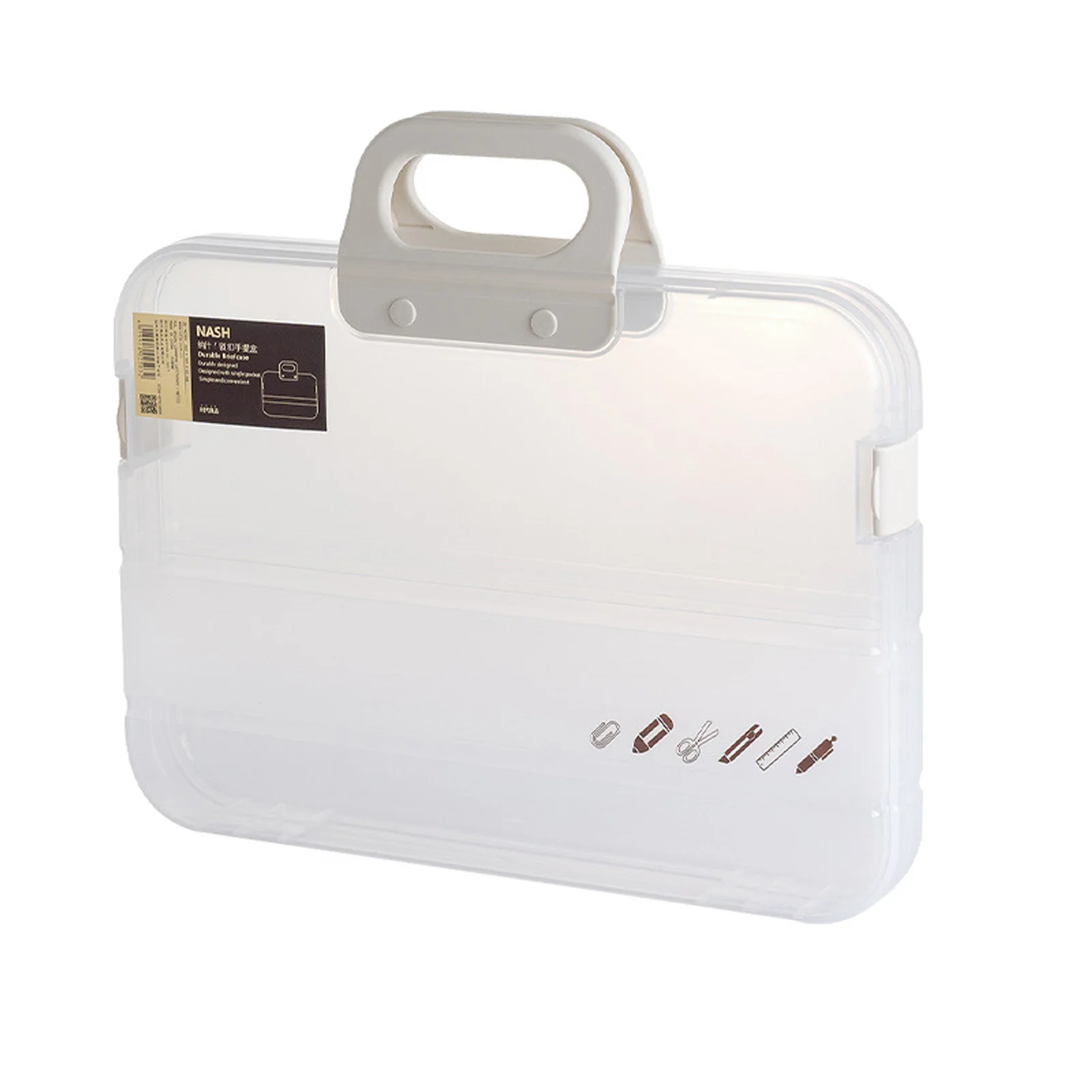 Cartelle A4 Scatola portadocumenti Scatola portadocumenti trasparente File in plastica Borsa portaoggetti in carta per esami Borsa porta biglietti per documenti