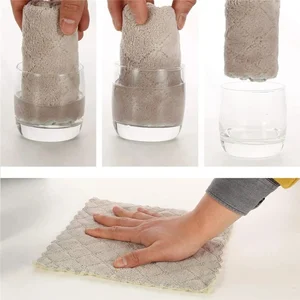 Toalhas de prato de cozinha super absorventes, toalhas coral, antiaderente, óleo, lavável, secagem rápida, 10pcs 8 principais vendas papel de parede coraline - №2