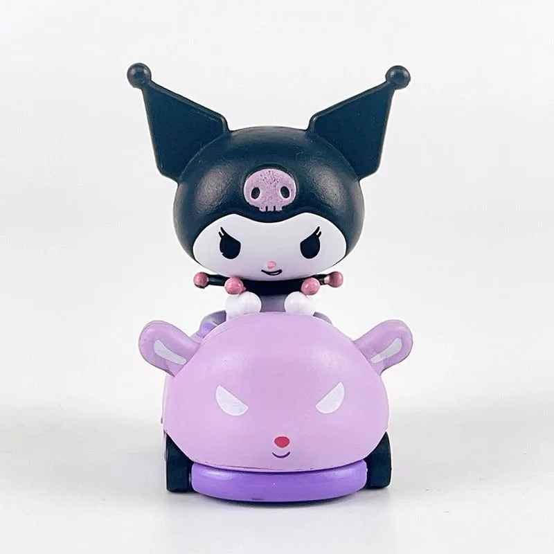 Sanrio Hello Kitty Kuromi Cinnamoroll My Melody ดึงรถกล่องตาบอดตุ๊กตาการ์ตูนตุ๊กตาเครื่องประดับ