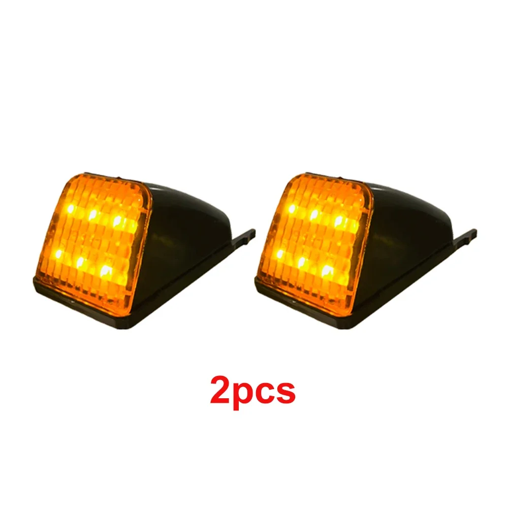 ATVOV 2Pcs 24V 6 LED For Volvo Truck LED Sun Visor Lamp 20398824 20425484 For Volvo FH FM NH FH12 FH16 FM9 Top Light White Amber