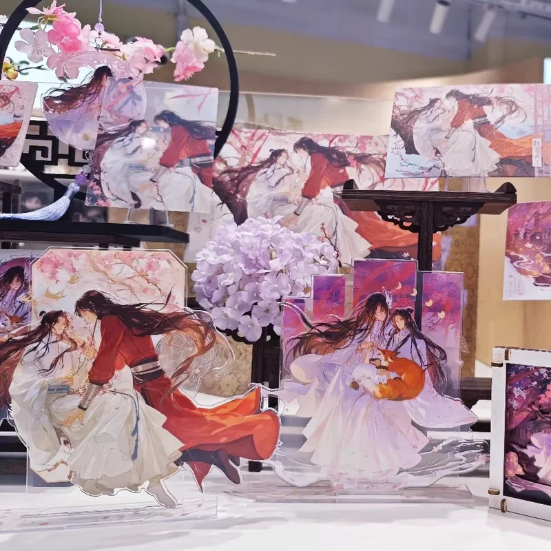 

Коллекционная акриловая фигурка персонажей аниме «Тянь Гуань Ци Фу»: Ся Лянь и Хуа Чэн из серии «От рассвета до заката», украшение для стола, подарок