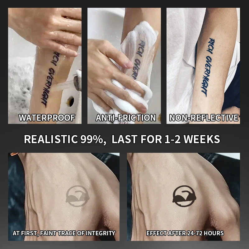 1Pc Smile Emoji Waterproof Temporary Tattoo Stickers, Long-lasting Waterproof for One to Two Weeks, Suitable for Finger, Plam.