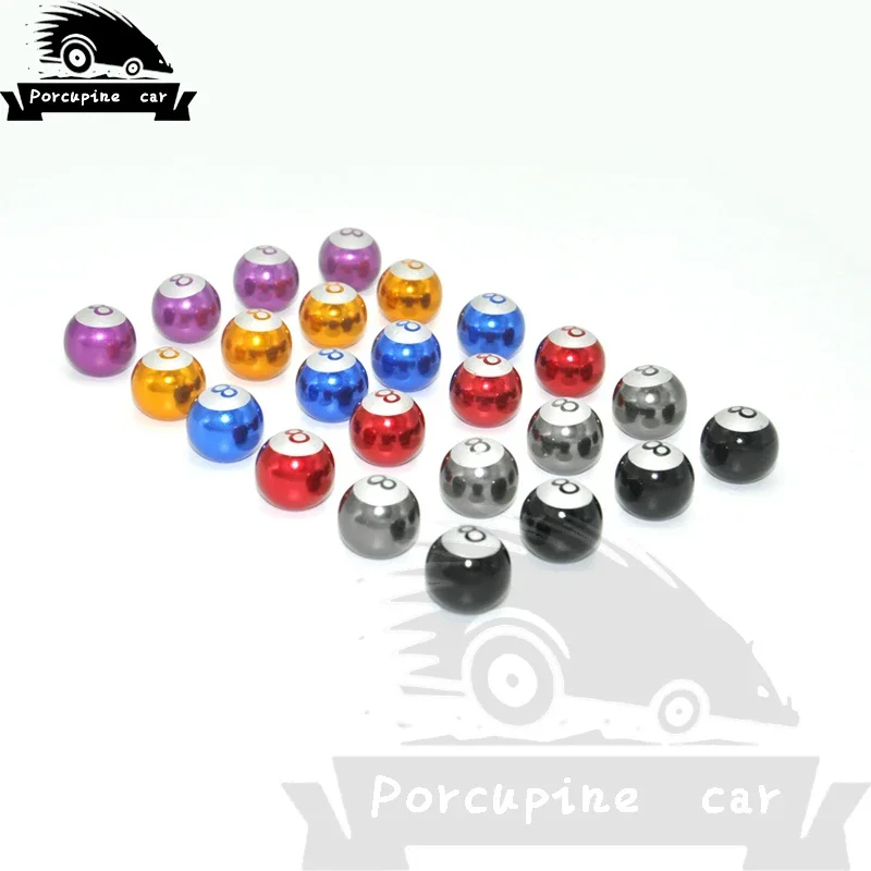 

4 pcs/set No. 8 ball Motorcycle Tire Valve Car Covers Caps Valve Tire Air Caps for BMW Honda Chevrolet Hyundai VW Car Styling