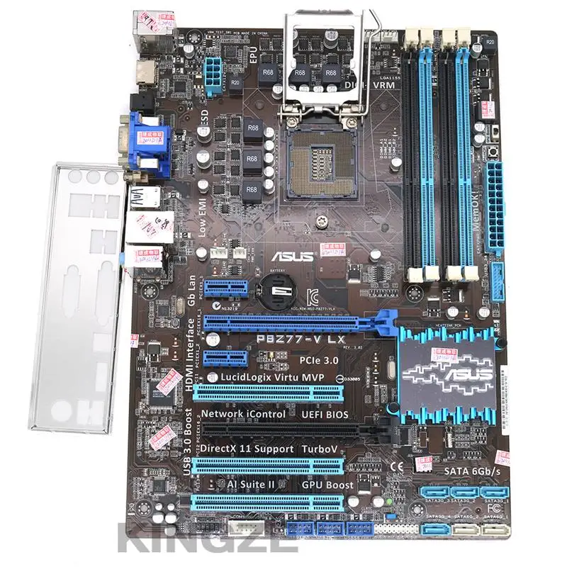 Go! ASUS motherboard P8Z77-V LX LGA 1155 DDR3 i3 i5 22/32nm CPU USB3.0 32GB SATA3 VGA HDMI Z77 Desktop motherboard