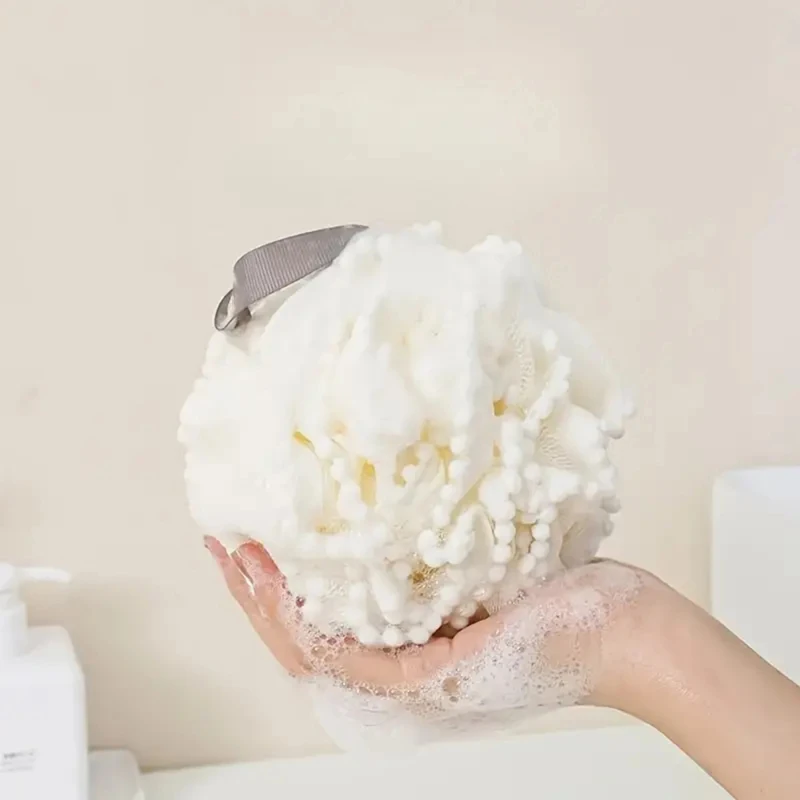 Soft Bathing Flower Foaming Sponge Bubble Wisp for Body Exfoliating Shower Flower Mesh Ball Body Wash Skin Cleaner Bath Supplies