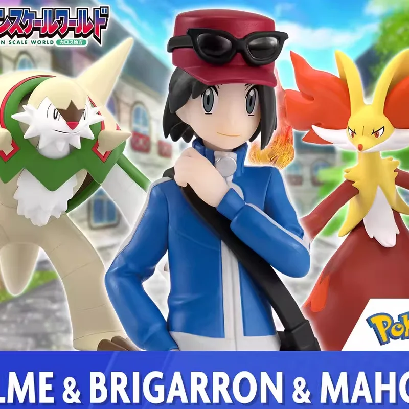 

Оригинальный набор фигурок Bandai Pokemon Scale World CALME & BRIGARRON & MAHOXY, аниме-фигурки, игрушка, подарок