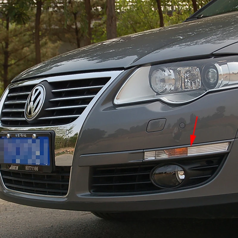 

2Pcs/set Front Bumper Turn Signal Indicator Light For VW PASSAT B6 2006-2011 No Bulb