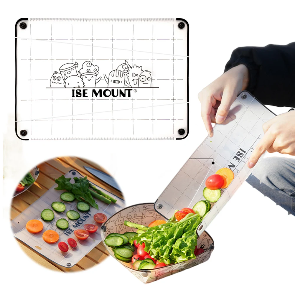 Outdoor PP Cutting Board Space Saving Vegetable Fruit Cutting Mat Portable Cutting Board Picnic Tool