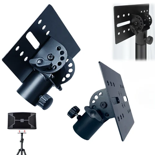 Adaptador de soporte de altavoz para trípode de montaje metálico giratorio de 35mm tapa superior /90 °   Adaptador de montaje en poste de trípode ajustable en ángulo para escenario/evento