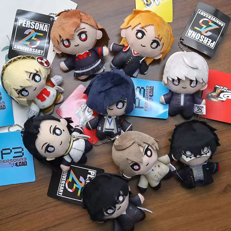 Beliebtes Spiel Persona 5 Plüsch-Schlüsselanhänger Niedlicher Joker Akechi Taschenanhänger Kawaii P3 Aigis Yuki Weiches Zubehör für Geburtstagsgeschenk – Detail 1