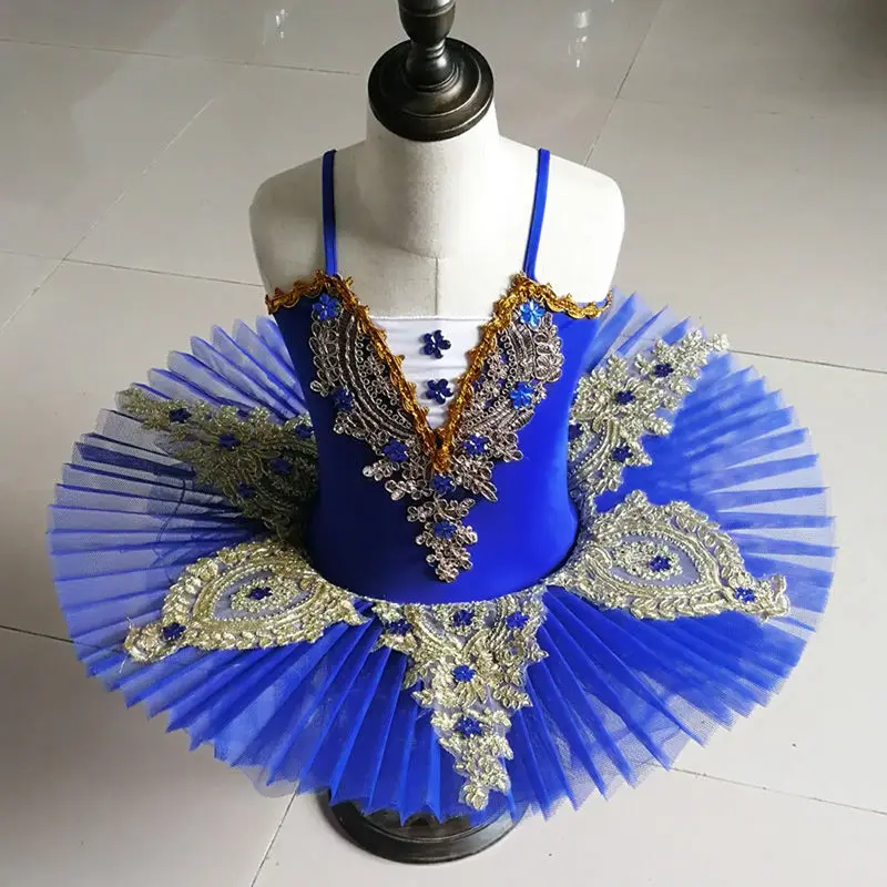 Children's Ballet Dancing Dress Performance Costume Swan Lake Variations Heavy Handmade Adult Tutu Yarn Sling Skirt
