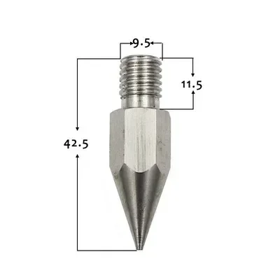 1 szt. Punkt zamienny ze stali nierdzewnej M8/M10 nadający się do pryzmatów pryzmatowych Mini pręt z gwint żeński 1/4\