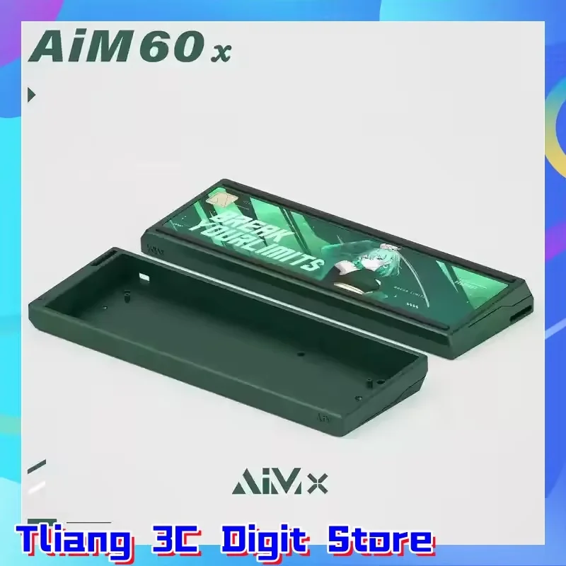 GH60 Series AIM60X Gaming Mechanical Keyboard with Aluminum Bottom Shell Customizable Wooting60he Electrophoresis Anode Process