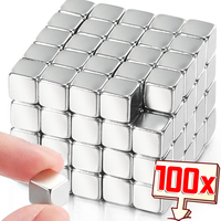 5x5mm Small Magnet Cube Square Neodymium Bar Strong Rare Earth Super Magnet Fridge School Office DIY Nail UV Magnetic Attraction