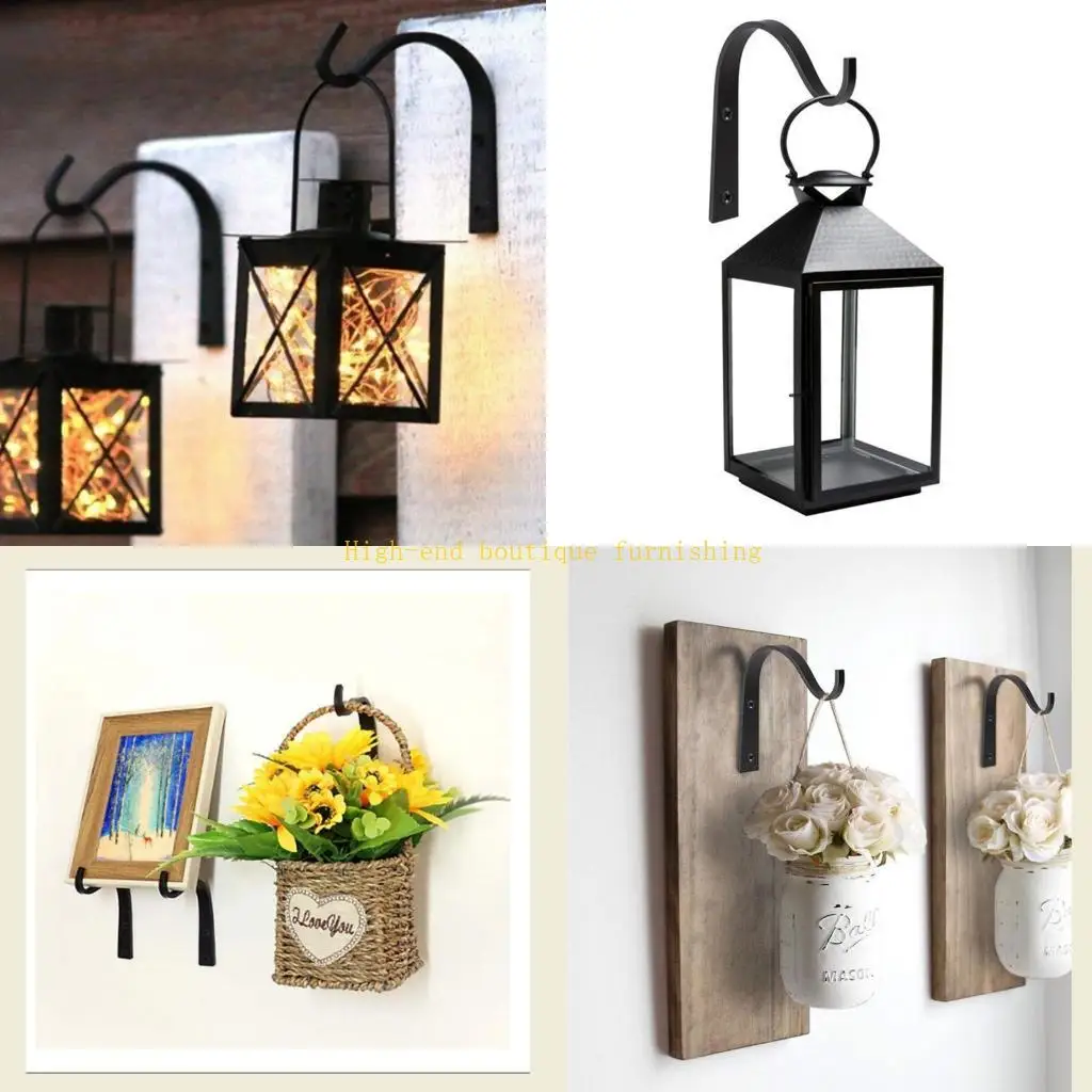 L9NB Outdoor Hanging Plants Bracket, Plant Hanger Indoor Bird Feeder Hangers Hook