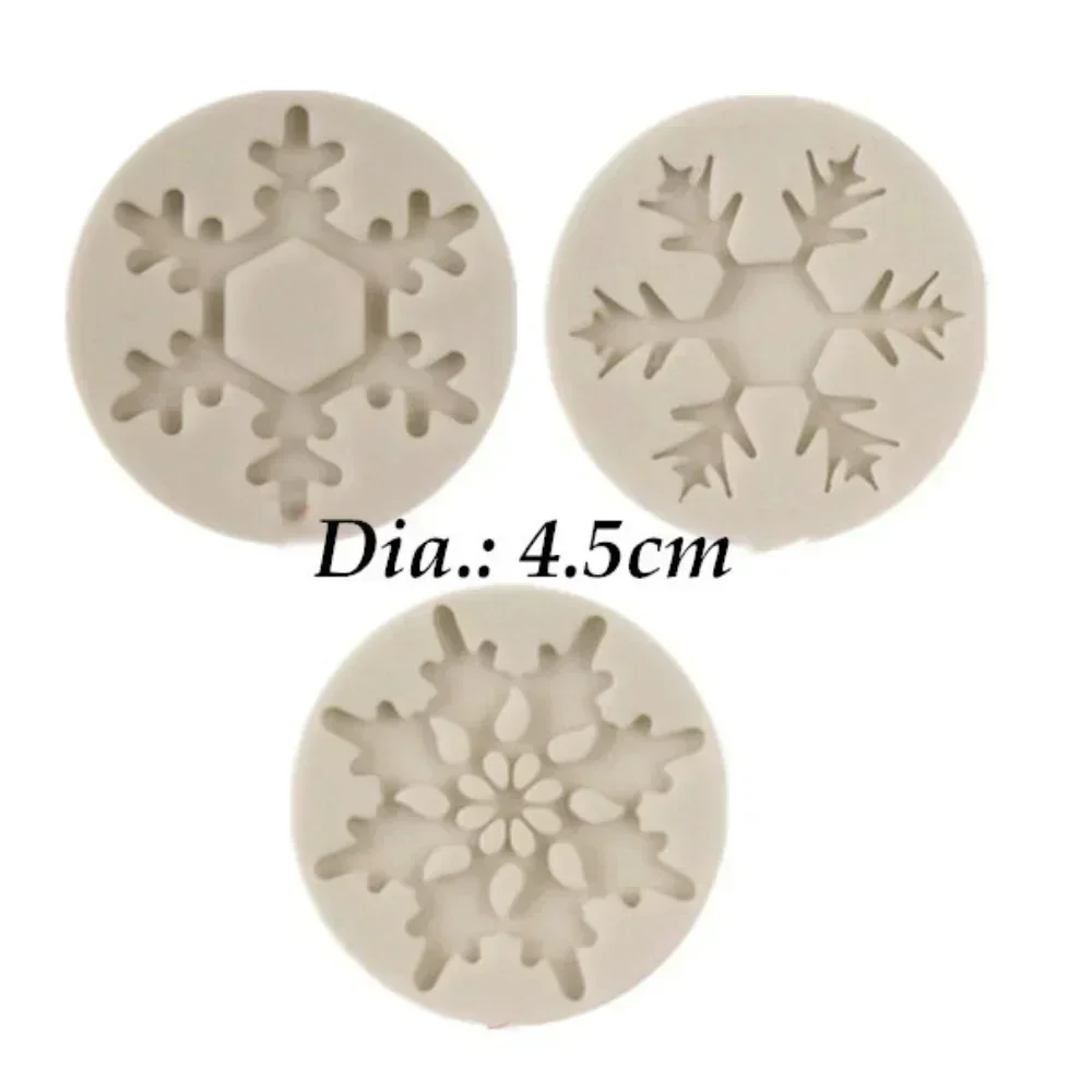 3PCS Snow Fondant Cake Mould