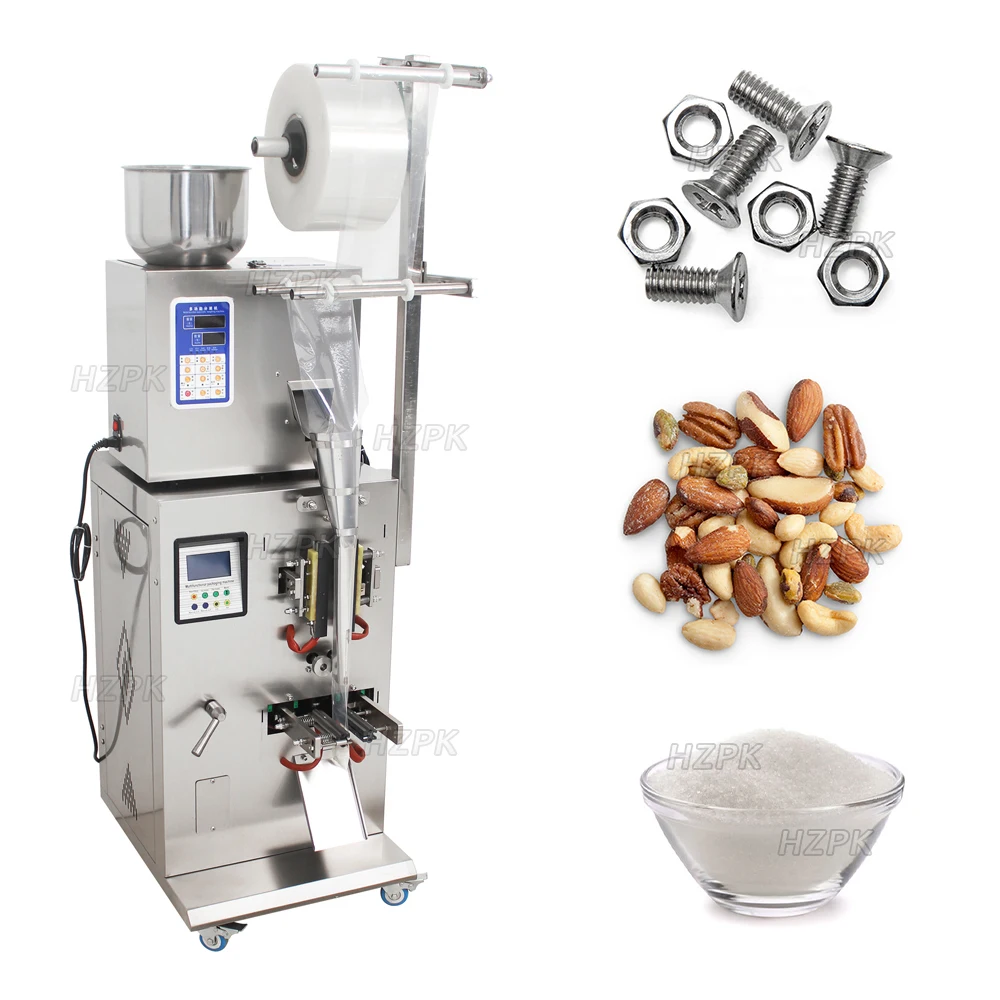 

For HZPK Small Business Automatic Weighing Packing Machine for Grain Granule Food with Plastic Pouch Packaging Bag Filling Funct