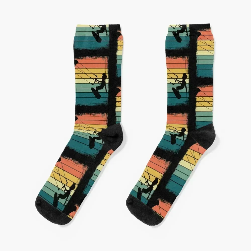 

Retro Kitesurfing Socks Christmas winter gifts christmass gift Socks Man Women's