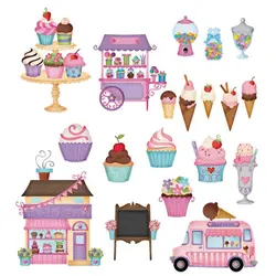 New in May 2022 Cupcakes Candy Cart Ice Cream Sundaesmetal cutting layering dies crapbook die photo album decoration card craft