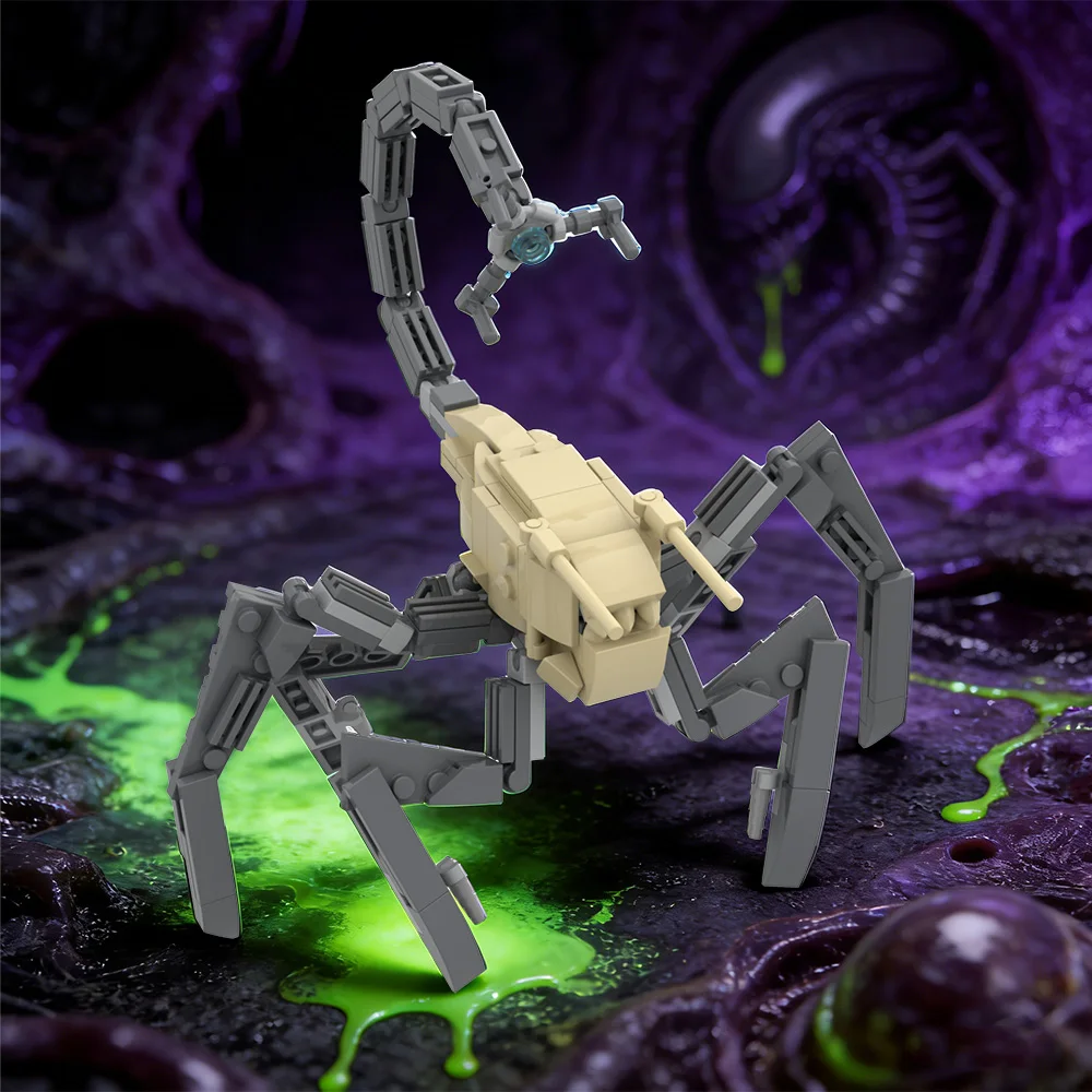 

MOC Гривер - из Лабиринта Бегущий Кирпичи Модель Лабиринт Бегущий Фильм Гривер Ужасы Монстр Строительный блок Сборка Игрушки Подарки для детей