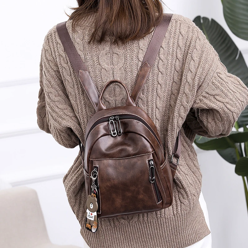 Bolsos de hombro para adolescentes y niñas, mochilas escolares de moda para mujer, mochilas de viaje, mochila multifunción, mochila Vintage