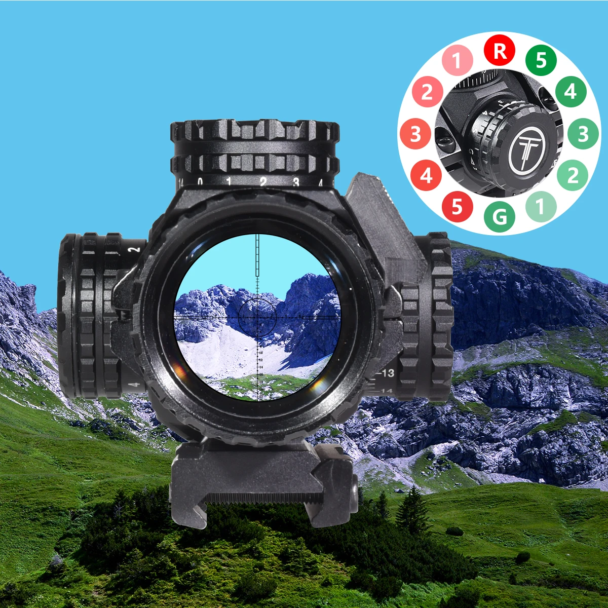 ريفلسكوب تكتيكي للصيد ، بصري ، مدمج ، قوس متقاطع ، قصير ، منظار إيرسوفت ، مسدس ، منظار بندقية ، موازاة 3 × ، سكة 20 ، 3x30IR #5