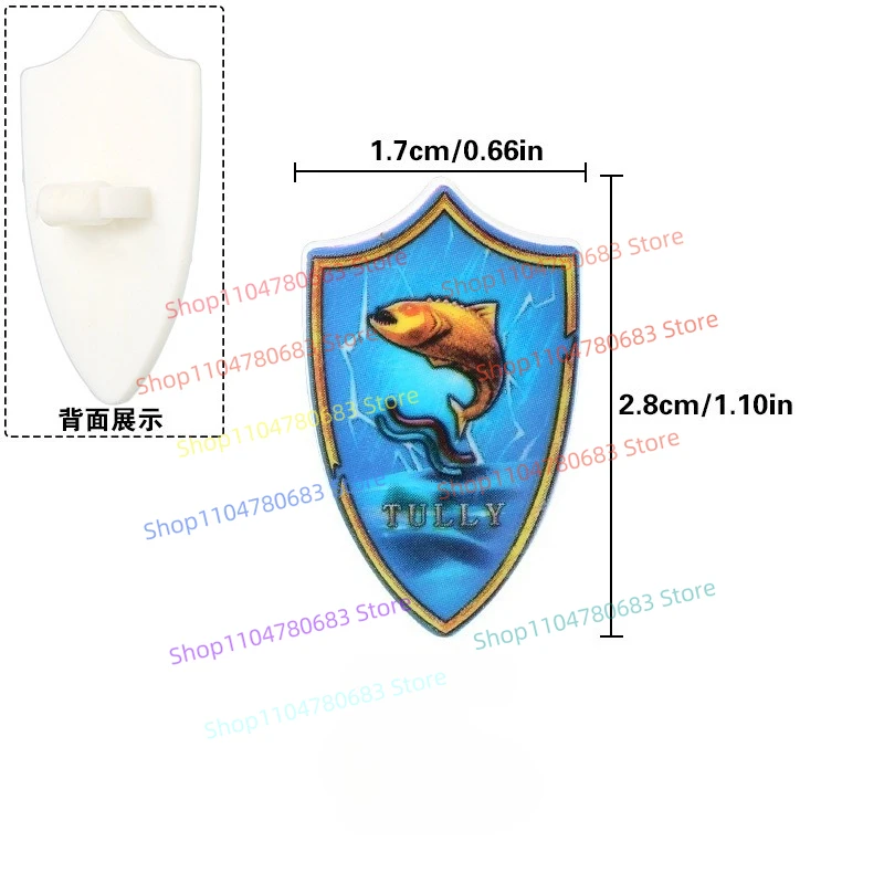 MOC Nuovo Building Block Doll Mini Doll Shield Gradiente Stampa stereo Collezione di ornamenti regalo giocattolo