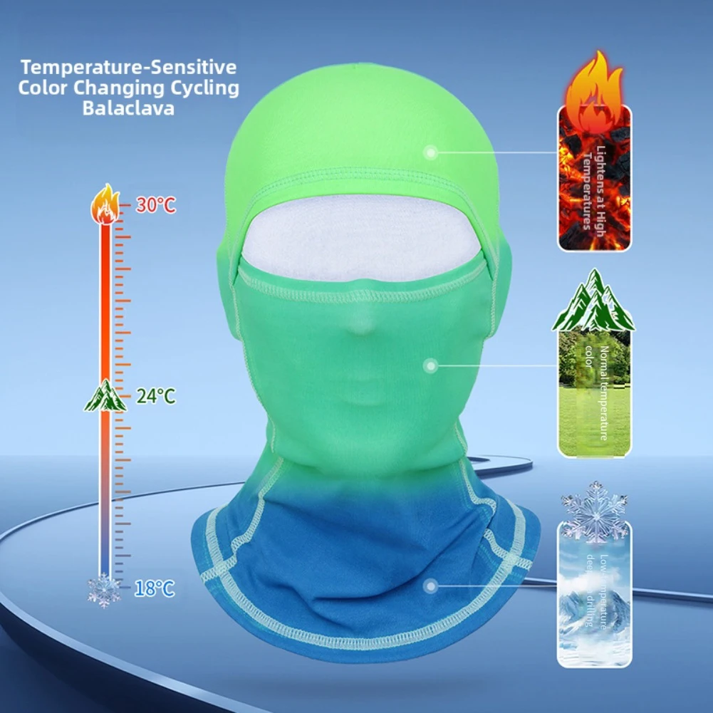 

For Winter Outdoor Enthusiasts Winter Outdoor Temperature Sensing Color Changing Heat Sensitive Ski Balaclava