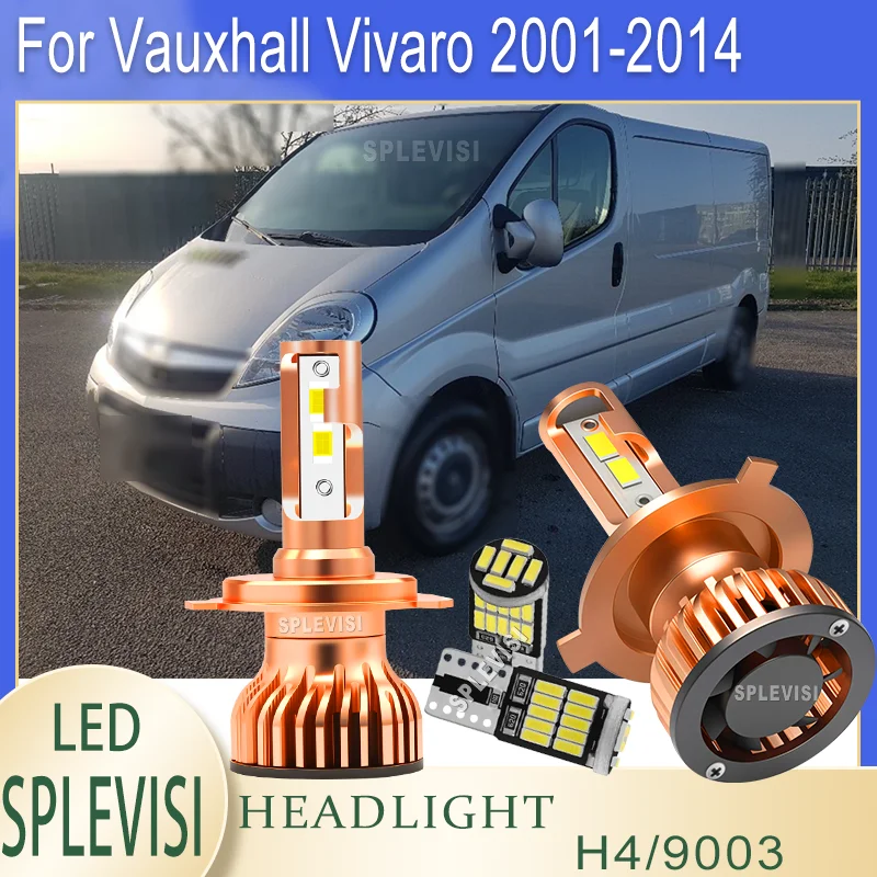 

Weatherproof & Shockproof Build H4 9003 LED Headlight For Vauxhall Vivaro 2001-2014 2005 2006 2007 2008 2009 2010 2011 2012 2013