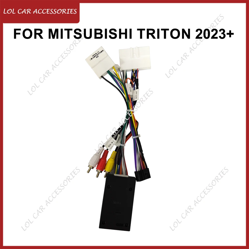 

For Mitsubishi Triton 2023+ Car Radio GPS MP5 Player Android Power Cable Wiring Harness Canbus Box Panel Frame Wiring Harness