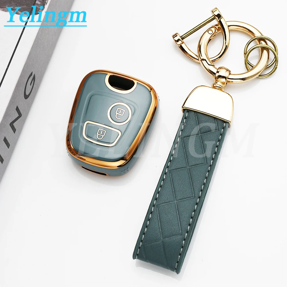 2-Tasten TPU Autoschlüssel-Schutzhülle für Citroen C1 C2 C3 C4 XSARA PICASSO für Peugeot 106 107 206 207 307 für Toyota AYGO