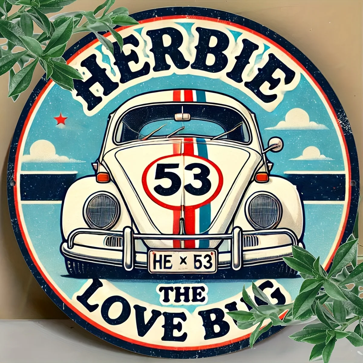 8 inch houten schijf vintage a - Home Decor Logo recensie en prijs