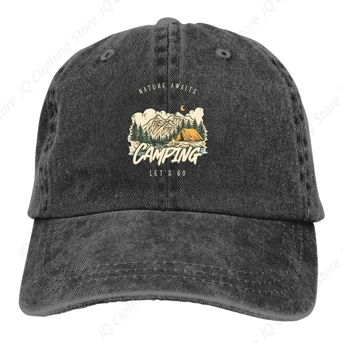 Gewassen Heren Baseballpet Cadeau Trucker Snapback Caps Papa Hoed Camper Camping Golfhoeden